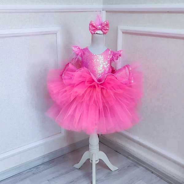 Hot Pink Birthday Dress Etsy