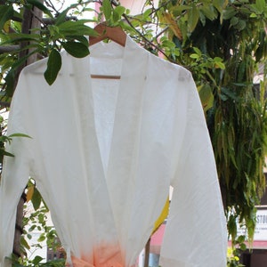Tie & Dye Kimono | Ombre Dye Kimono | Bathrobe Lounge Wear | Night Wear Robe Cotton | Kimono robe Beach cover up | Gift for bridesmaid