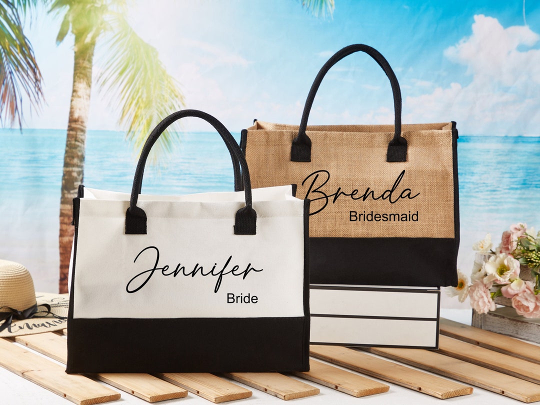 Custom Burlap Tote Bag,personalized Burlap Tote Bag,beach Bags,beach ...