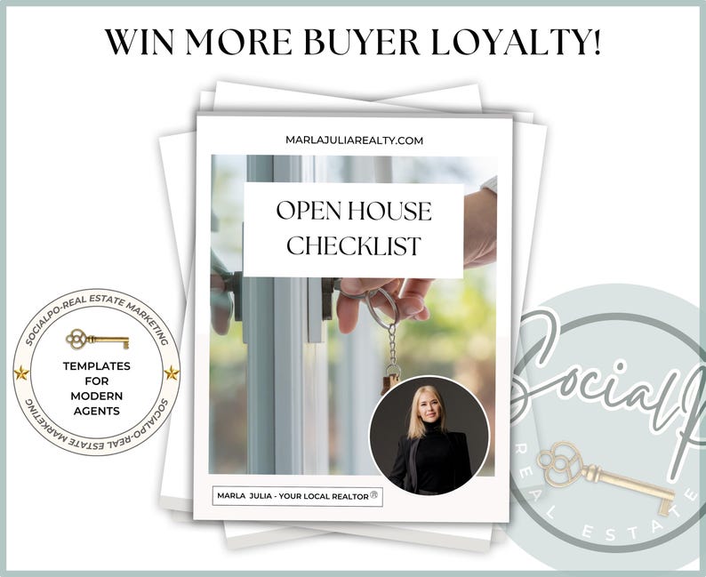 Buyer Open House Checklist, House Viewing Checklist, Home Tour ...