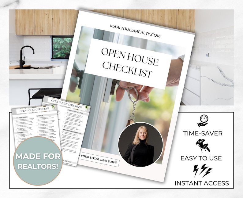 Buyer Open House Checklist, House Viewing Checklist, Home Tour ...