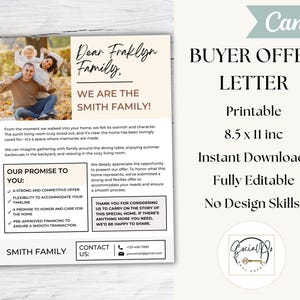 Home Buyer Offer Letter Template, Letter to Seller, We Love Your House Letter, Letter from Home Buyer, Real Estate Marketing Template, Canva