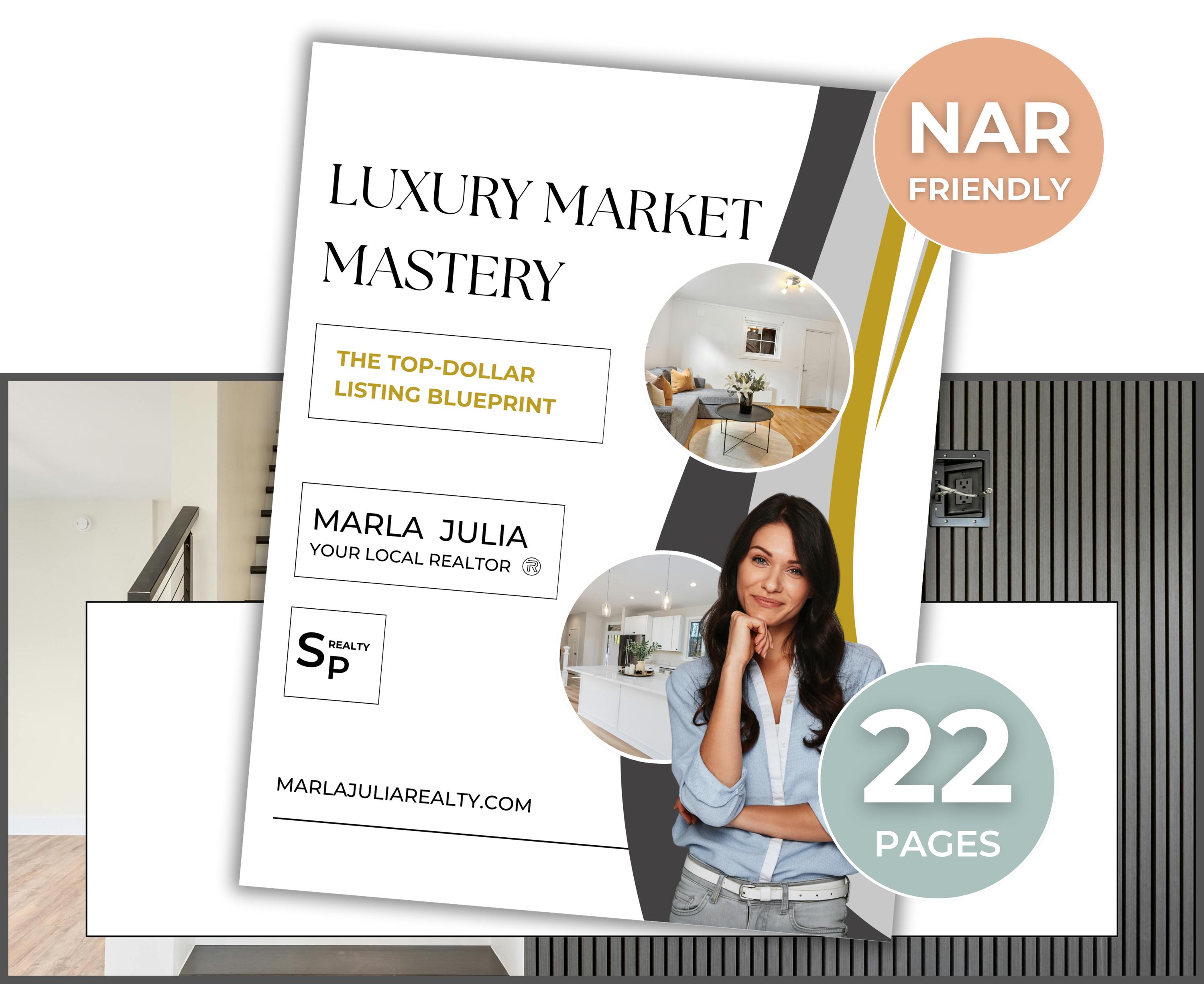 Luxury Listing Presentation Packet, Real Estate Seller Guide Template ...