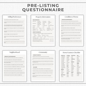 Pre Listing Packet Examples Pre-listing Packet for Real Estate, Seller Pre-listing Presentation for ...