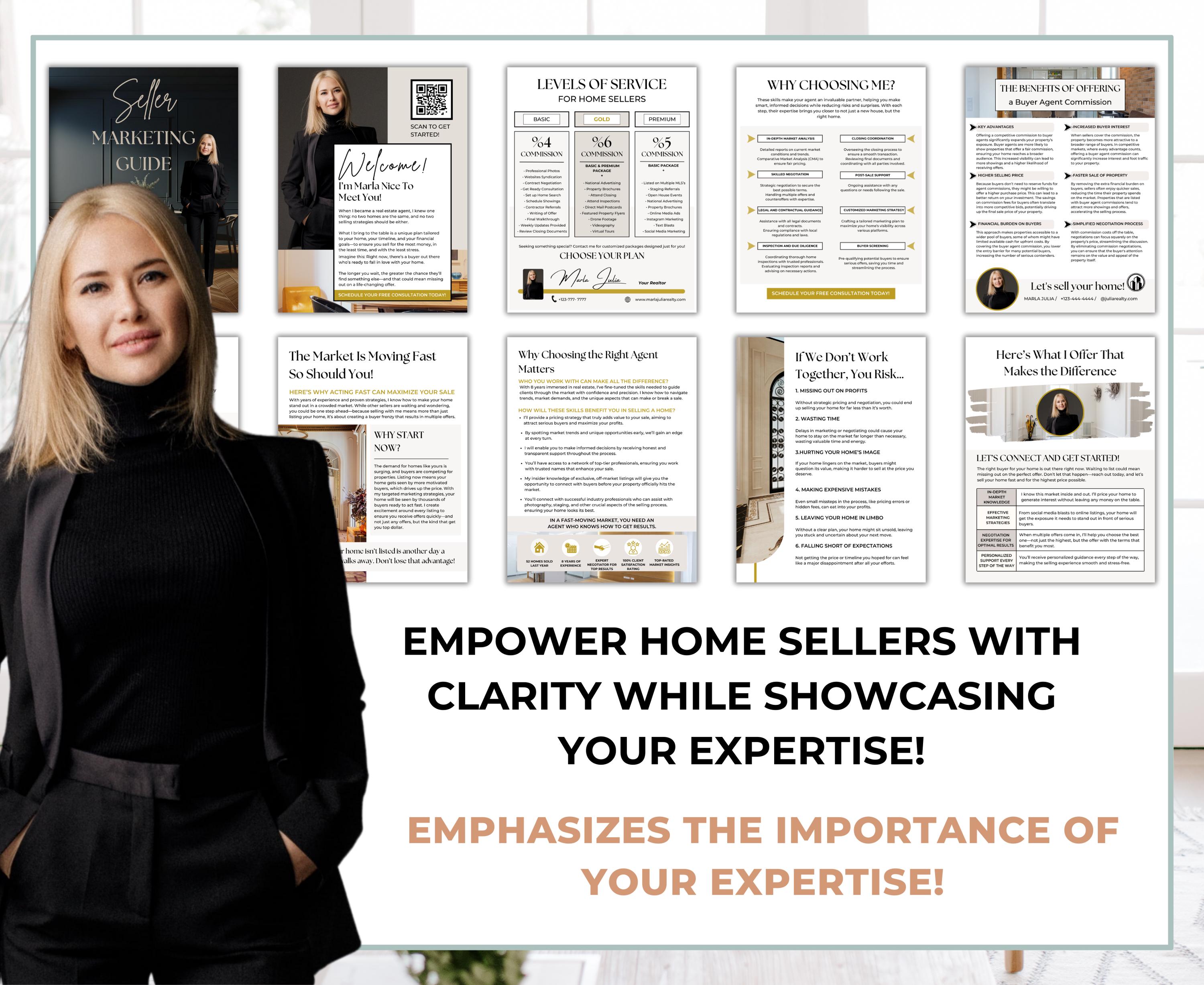 Luxury Listing Presentation for Real Estate Agents, Listing Packet ...