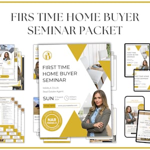 First Time Home Buyer Seminar Presentation, Buyer Seminar Bundle, NAR Settlement, Firs Time Buyer Workshop, Buyer Agent Presentation, Flyer