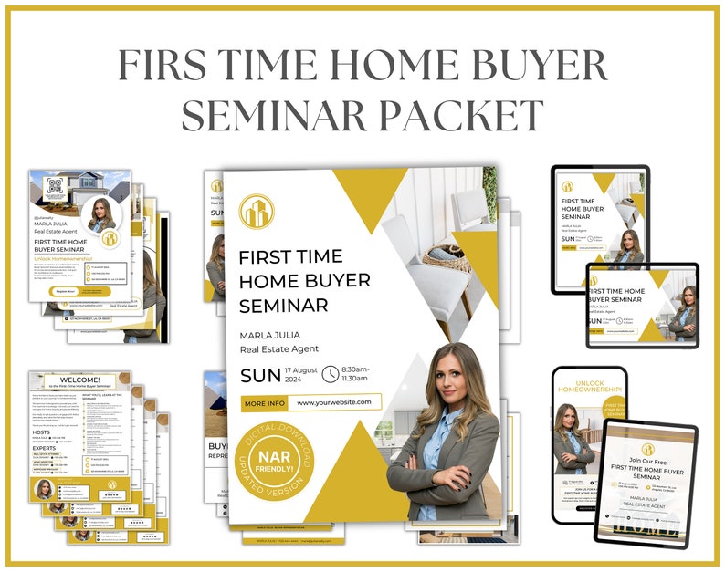 First Time Home Buyer Seminar Presentation, Buyer Seminar Bundle, NAR ...