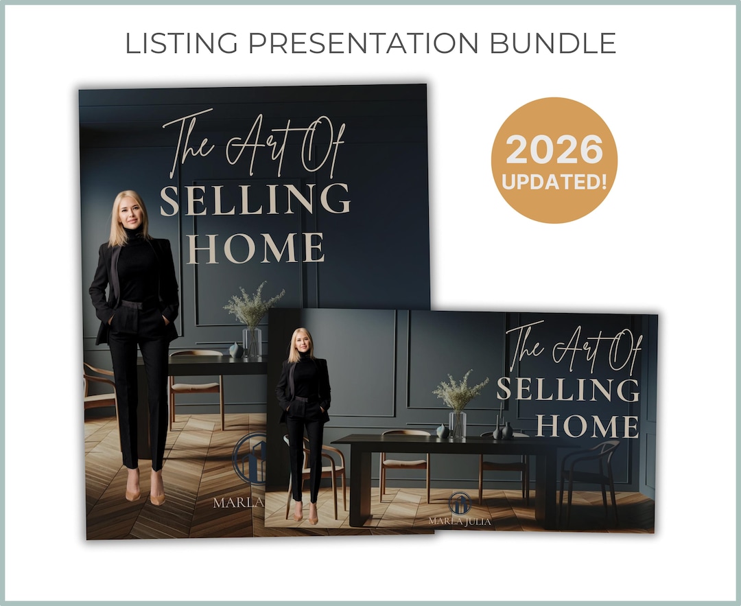 2026 Listing Presentation Template, Canva Real Estate Seller ...