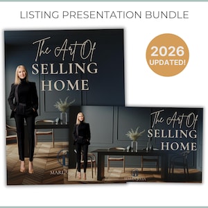 2026 Listing Presentation Template, Canva Real Estate Seller Presentation, Real Estate Marketing Template, Luxury listing Presentation Guide