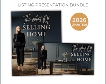 2026 Listing Presentation Template, Canva Real Estate Seller Presentation, Real Estate Marketing Template, Luxury listing Presentation Guide