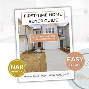 First Time Home Buyer Presentation, Home Buyer Packet for Real Estate Agents, First Time Home Buyer Booklet, Real Estate Buyer Guide Canva