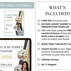 Luxury Listing Presentation Packet, Real Estate Seller Guide Template ...