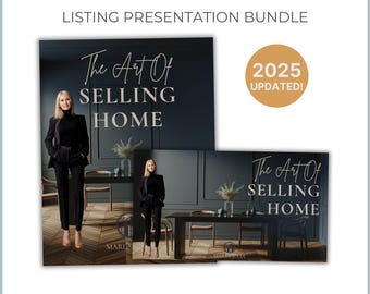 2025 Listing Presentation Template, Canva Real Estate Seller Presentation, Real Estate Marketing Template, Luxury listing Presentation Guide