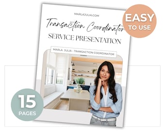 Transaction Coordinator Service Presentation, Transaction Coordinator Service Guide for Real Estate, Transaction Coordinator Marketing Guide