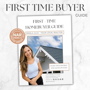 First Time Home Buyer Guide, Buyer Presentation for Real Estate, Buyer Agent Commission, NAR Settlement, Buyer Agency Real Estate Template