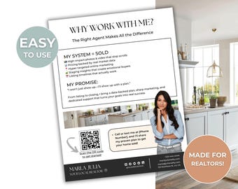Why Work With Me Flyer, Real Estate Introduction Flyer, Meet the Agent Flyer, Neighbor Farming Flyer Geo Farming Introduction Flyer Template