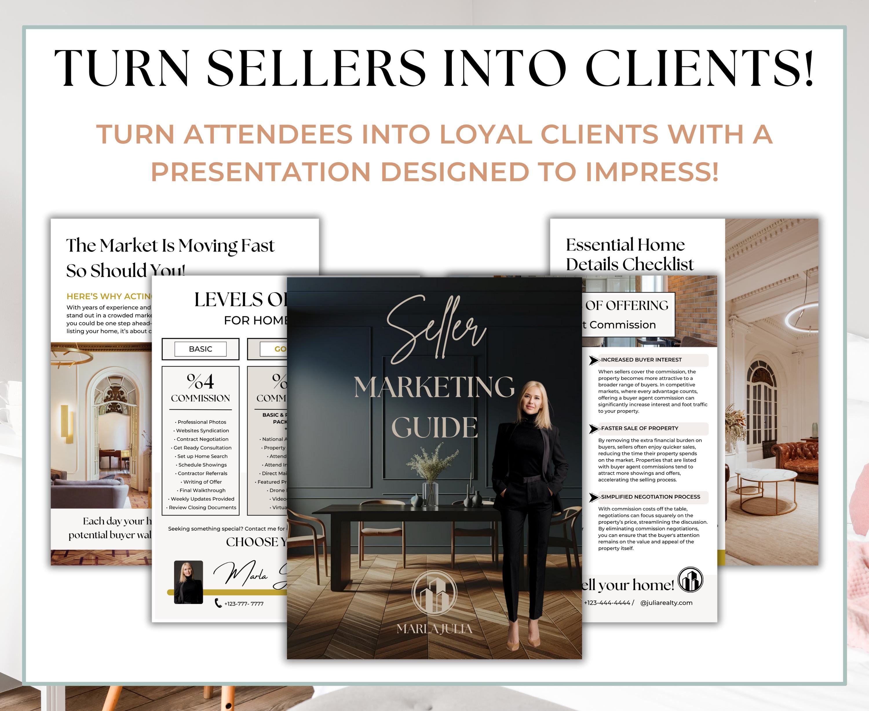 Luxury Listing Presentation for Real Estate Agents, Listing Packet ...