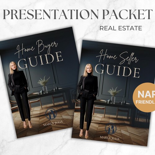 Real Estate Listing Presentation, Buyer Presentation and Seller Presentation Template, Printable Home Seller and Home Buyer Guide Template