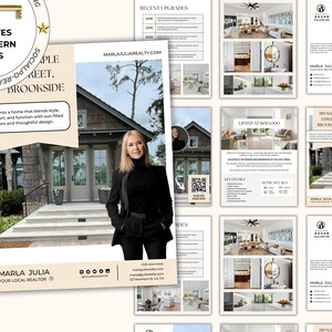 Real estate property brochure, open house booklet, property guide, listing preparation tool, property booklet for agents