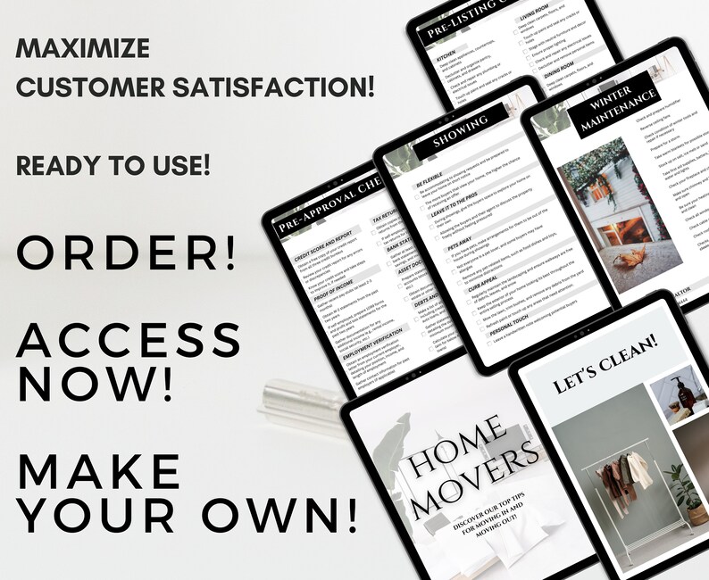 Seller Real Estate Checklist Bundle , Real Estate Buyer Checklist ...