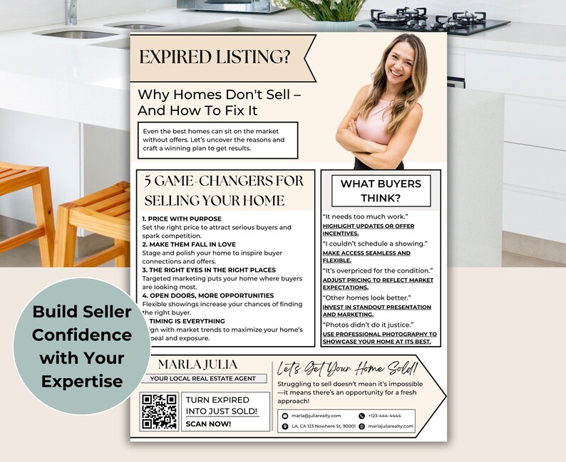 Expired List Layout Expired Listing Flyer, 1 Page Expired Listing Flyer for FSBO Sellers ...