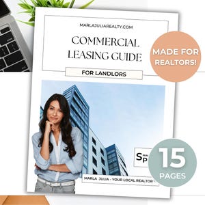 Landlord Commercial Lease Guide, Commercial Real Estate Template, Landlord Rent, Commercial Property Rental Guide, Landlord Leasing Packet