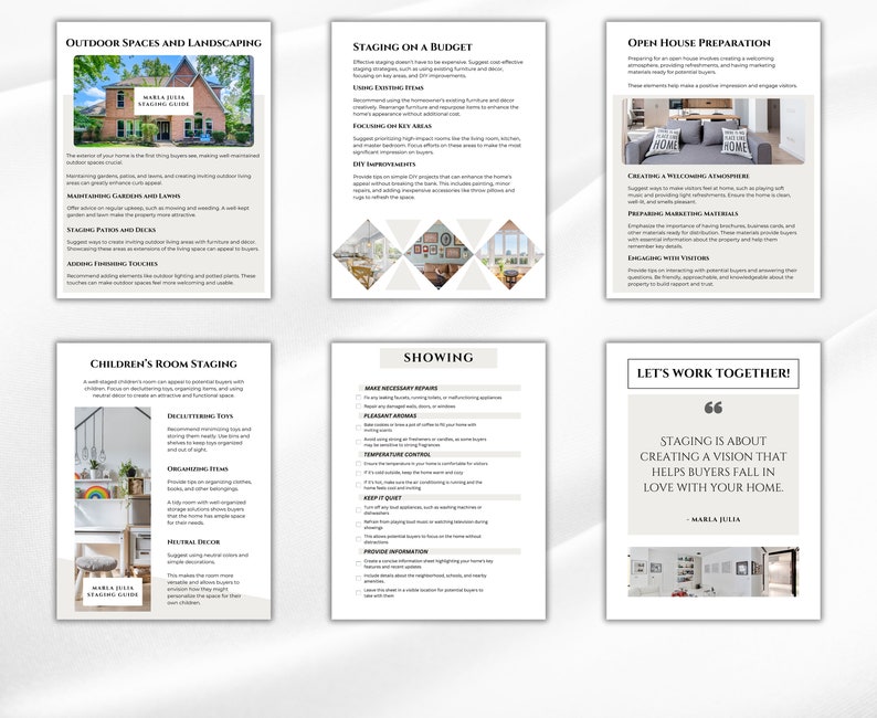Curated visual reference: Picture Idea: Staging Guide For Real Estate Cost Of Staging Showing Checklist