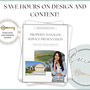 Landlord service flyer and rental management proposal template created for realtors managing investment properties and tenant relations.