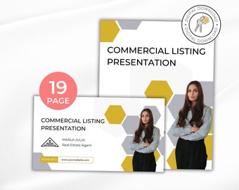 Commercial Listing Presentation for Real Estate, Commercial Property Template, Commercial Seller Guide, Commercial Property Marketing