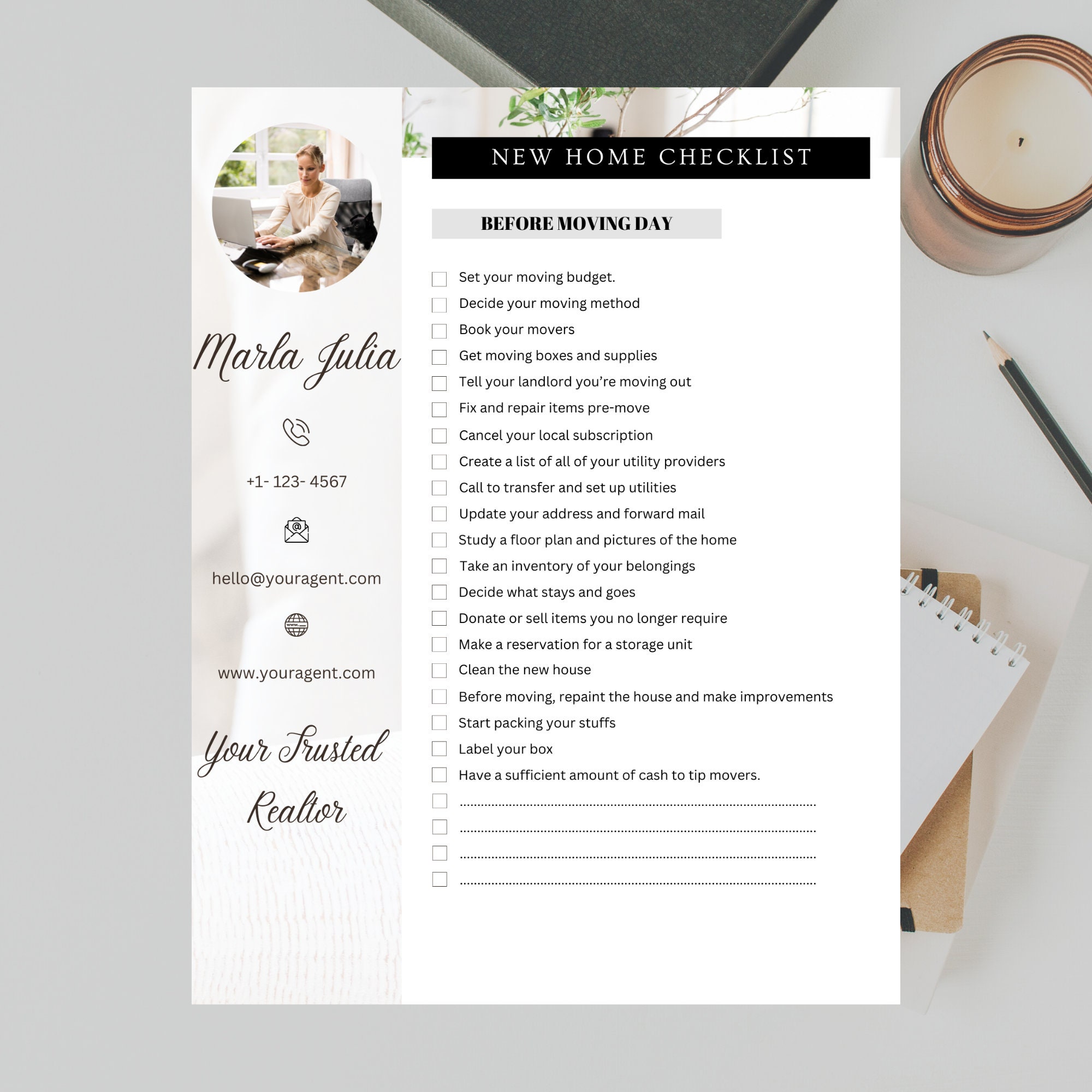 New Home Checklist and First Home Essentials Checklist Etsy