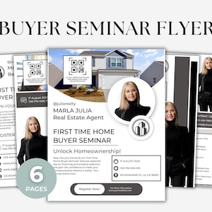Home Buyer Seminar Flyer, First Time Home Buyer Seminar Invitation, Buyer Seminar Flyer Template for Real Estate, Home Buyer Workshop Flyer
