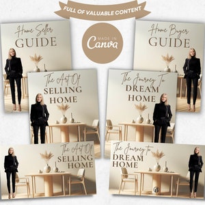 Real Estate Presentation Bundle, Listing Presentation Seller Presentation, Home Seller Guide and Buyer Guide Real Estate Marketing Templates