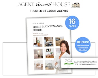 Puede incluir: Una Guía de Mantenimiento del Hogar para compradores, con 16 páginas, de Marla Julia, Agente Inmobiliaria. Incluye una lista de verificación de mantenimiento del hogar de temporada. Promocionado por Agent Growth House.