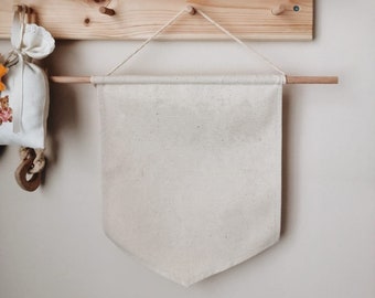 Blank DIY Banner, Canvas Wall Flag, Enamel Pin Display, Pin collection, Badge Display, Blank to decorate, craft blank, Pennant, Wall Hanging