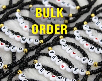 25-50-100-200-1000 Personalized Name Bracelet / Custom Bracelets / Friendship Bracelets /Stretch Bracelets/ Valentine’s Gift Bracelet / Bulk