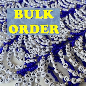 25-50-100-200-1000 Beaded Bracelets/Friendship Bracelets/Custom Name Bracelet/Personalized Bracelets/Handmade Gift/Bulk Order Bracelet