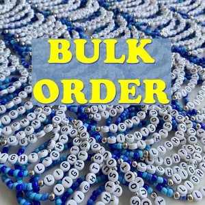 25-50-100-200-1000 Beaded World Bracelets/Friendship Bracelets/Christmas Gifts/Teacher Gifts/Personalized Gift/Stretch Bracelets/Bulk Order