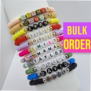 100-200-1000 Beaded World Bracelets/Friendship Bracelets/Swiftie Bracelets/Personalized Bracelets/Custom Name Bracelets/ Bulk Order Bracelet