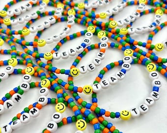 25-50-100-200-1000 Beaded World Bracelets/Friendship Bracelets/Custom Name Bracelet Gifts/Personalized Gift/Stretch Bracelets/Bulk Order