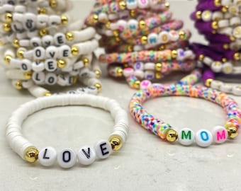 100-200-1000 Beaded World Bracelets/Friendship Bracelets/Swiftie Bracelets/Personalized Bracelets/Custom Name Bracelets/ Bulk Order Bracelet