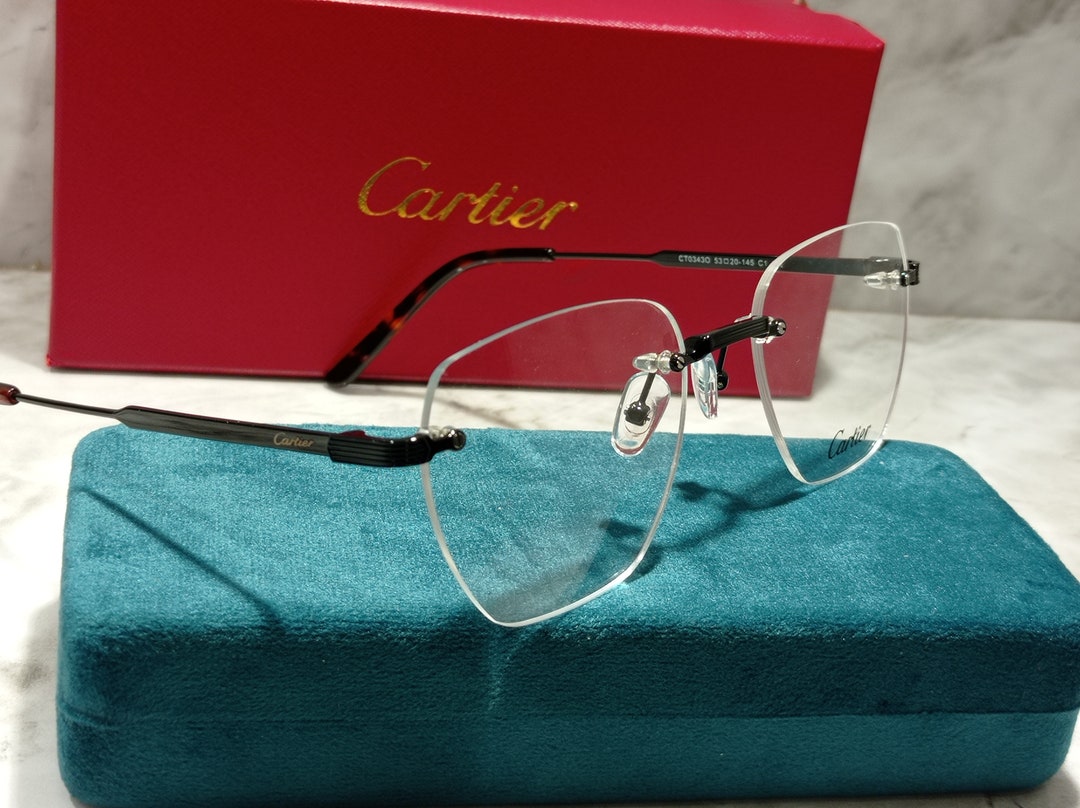 Cartier Glasses Cartier Rimless Glasses High Quality Premium Etsy