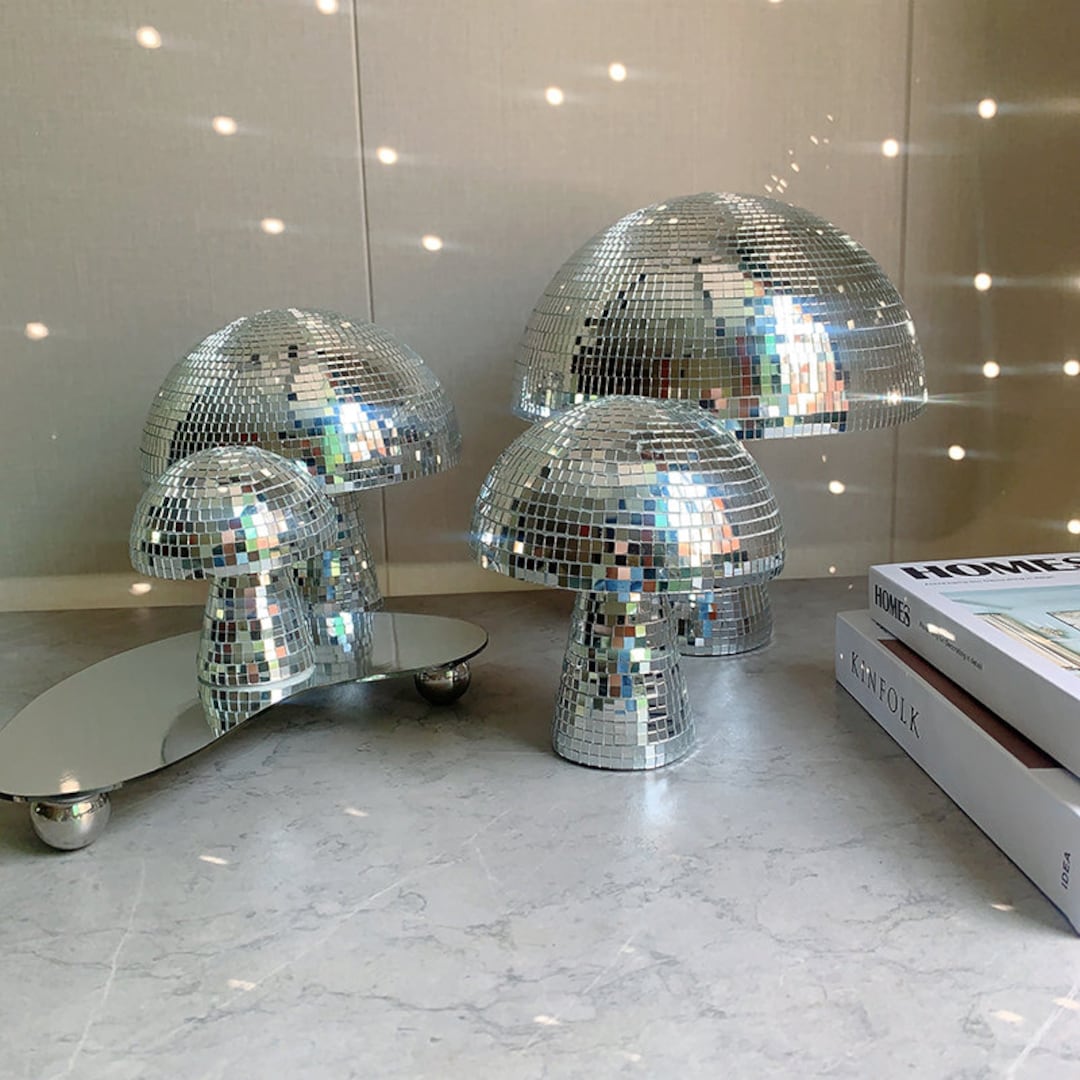 Disco Mushrooms Bedroom Decoration Disco Ball Mushroom Wedding