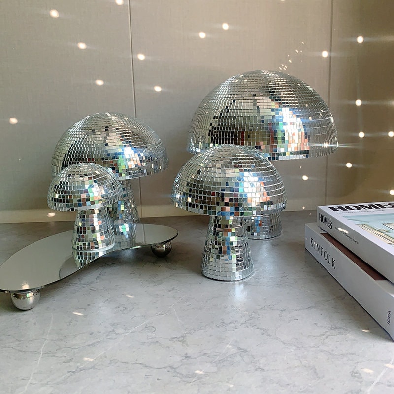 BCIOUS Disco Hat Kugel Anhänger Dekorative Hängende Ornamente Handwerk  Zubehör für Schlafzimmer Schlafzimmer Fenster Dekoration Discokugel  Dekoration