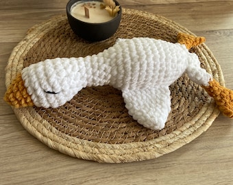 Doudou oie au crochet