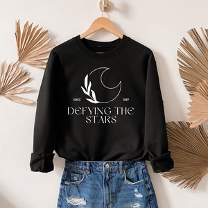 Defying the Stars Crewneck  | Bookish Merch | Romeo and Juliet | Classics | Shakespeare Quotes
