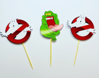 Ghostbusters inspired cupcake toppers