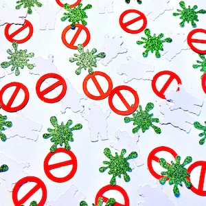 Ghostbusters inspired table confetti