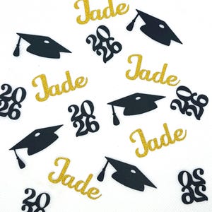Personalised 2026 glitter graduation table confetti-various colours available