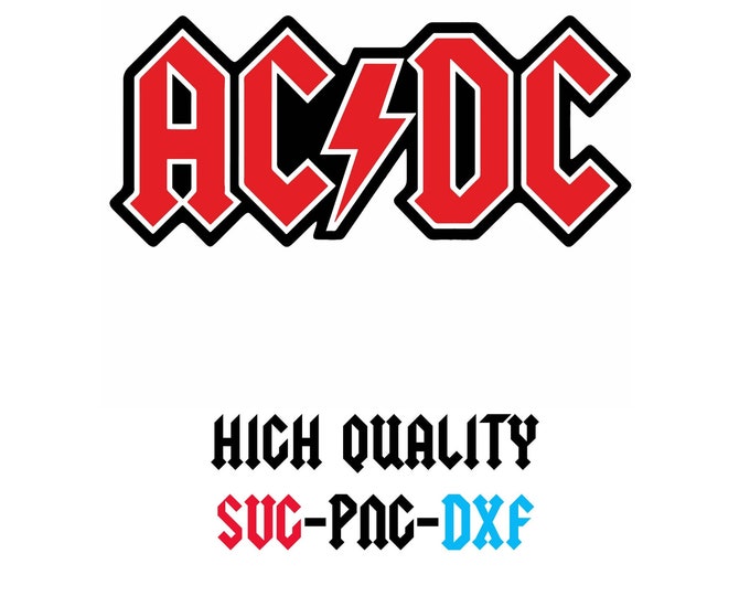AC DC Png Logo, Music Bands Logo, Ac-dc Music Band Logo, High Quality ...