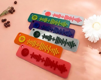 Personalised Spotify Code Keychain, Music Lover Gift